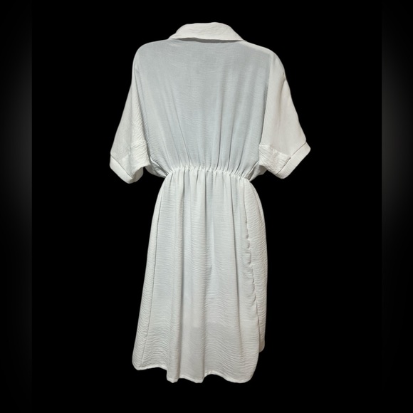 Women’s White Western Style Dress Size Medium - Picture 2 of 3
